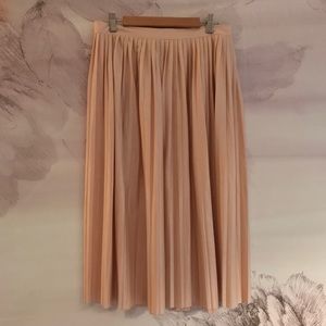 J. Crew midi pleated skirt